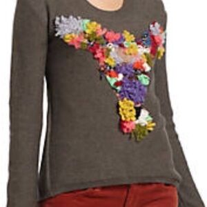 Floral Embellished Sweater